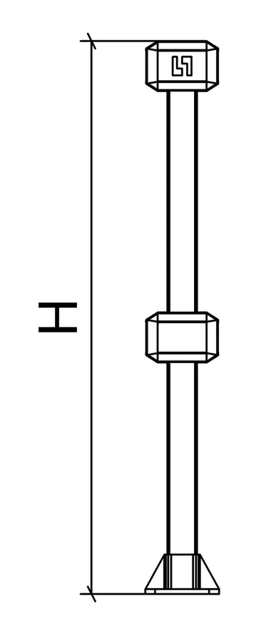 Стойка ограждения OD1-C