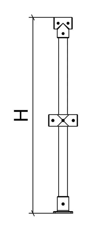 Стойка ограждения OD3-C